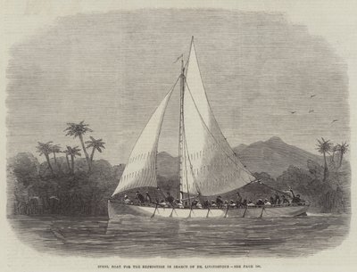 Barco de acero para la expedición en busca del Dr. Livingstone de Edwin Weedon